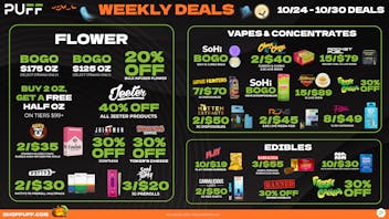 PUFF Center Line - OPEN NOW 💀🐈‍⬛🕸️🎃🦇 👻Scary Good Savings 👻🦇🎃🕸️🐈‍⬛💀