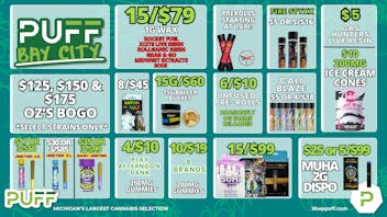 PUFF Bay City - RECREATIONAL 21+ 🎃👻 SPOOKY GOOD DEALS 👻🎃