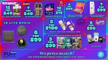 PUFF Monroe - RECREATIONAL 21+ NOW OPEN! 🔥 PUFF PICKS 🔥