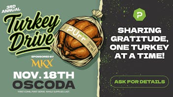 PUFF Bay City - RECREATIONAL 21+ 🦃Turkey Giveaway🦃