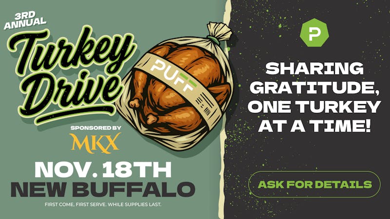 PUFF New Buffalo - RECREATION 21+ -NOW OPEN! TURKEY GIVEAWAY TUESDAY THE 18TH AT NOON!!!