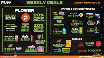 PUFF Center Line - OPEN NOW 🍂🍁🥧🦃🍽️ Gobble Down These Savings🍽️🦃🥧🍁🍂