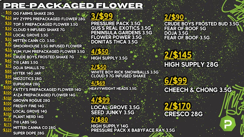 PUFF New Buffalo - RECREATION 21+ -NOW OPEN! !PREPACK DEALS!