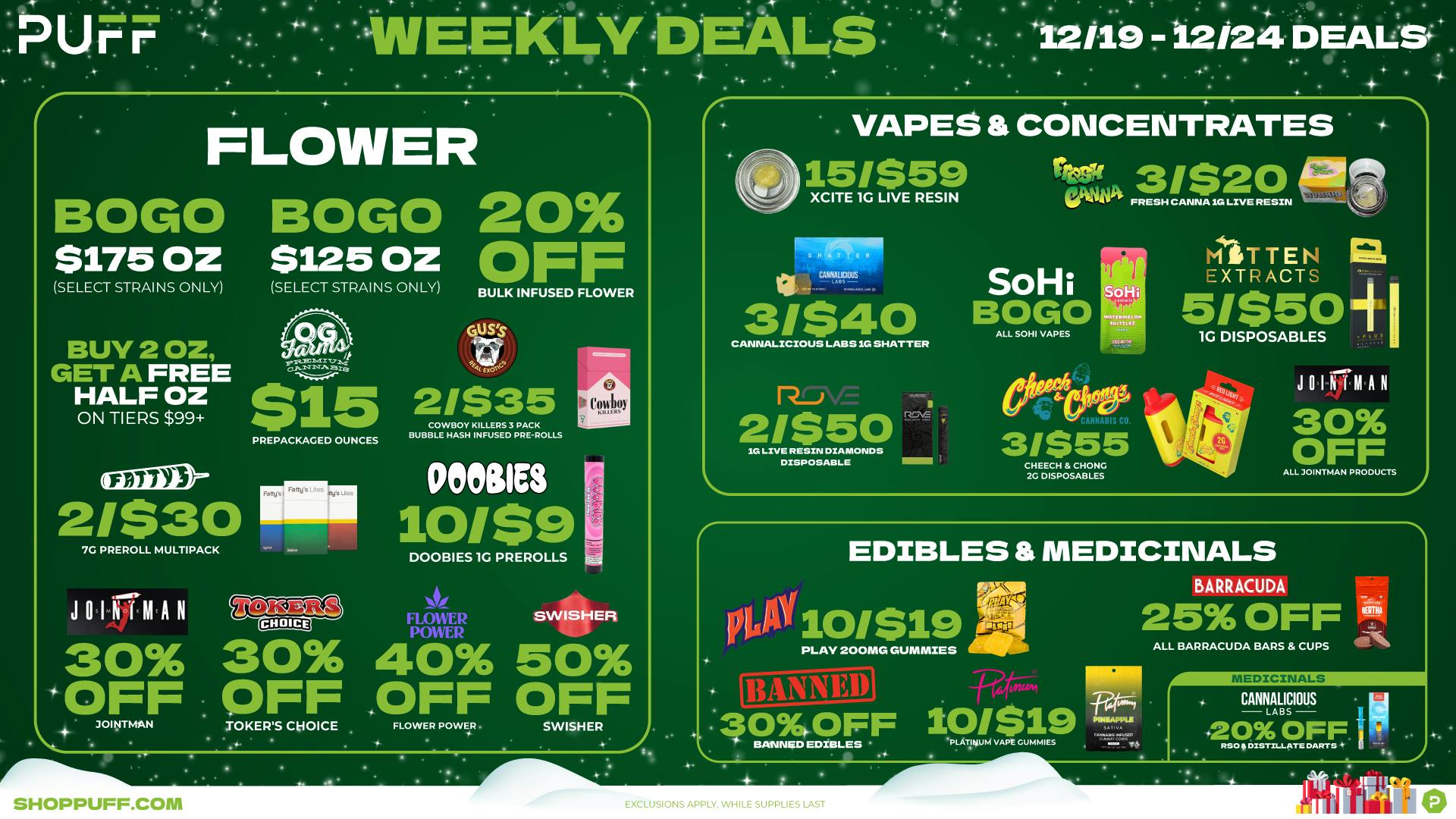 PUFF Madison Heights - Recreational 21+ 😁😁WEEKLY DEALS😁😁