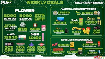 PUFF Kalamazoo - RECREATIONAL 21+ 🎅🎁PUFF'S HOLIDAY DEALS🎁🎅