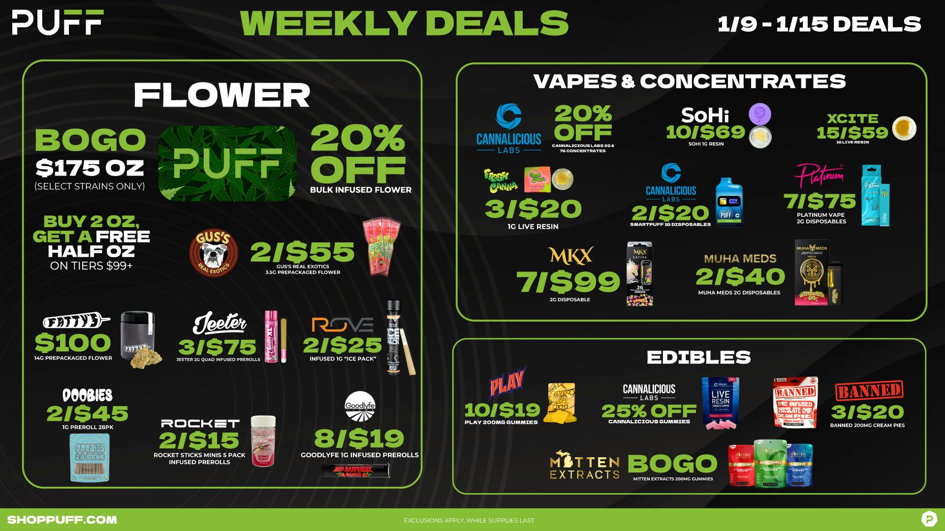 PUFF Center Line - OPEN NOW 🐻‍❄️🛷☃️❄️New Year, Elevated Savings❄️☃️🛷🐻‍❄️