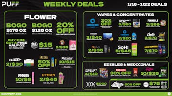 PUFF Traverse City - RECREATIONAL 21+ WEEKLY DEALS!!!!!!