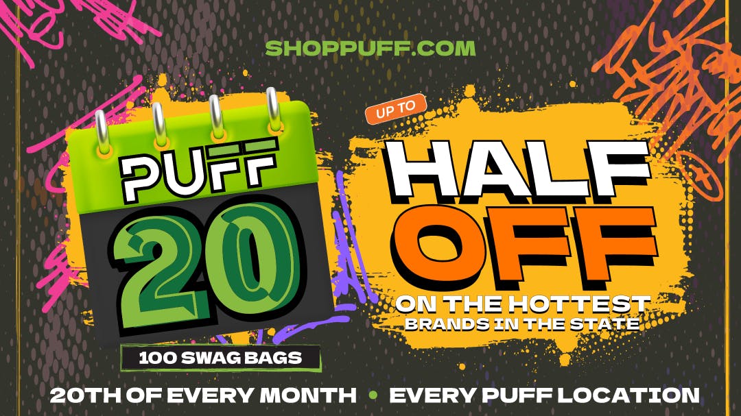 PUFF Madison Heights - Recreational 21+ UP TO 50% OFF PUFF20 SALE