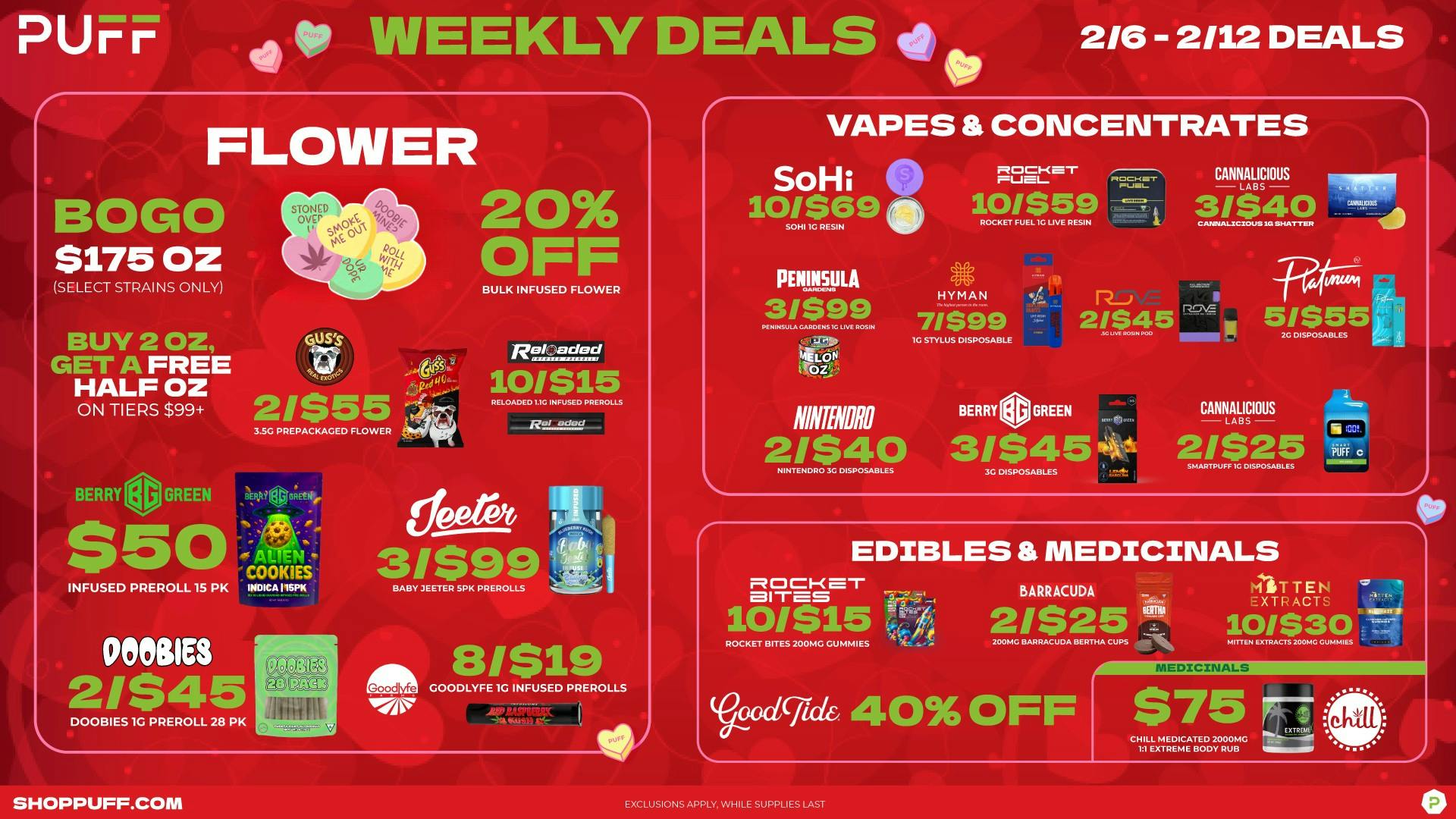 PUFF Center Line - OPEN NOW 💘💐💌🌹💗🔥Blaze + Chill?🔥💗🌹💌💐💘