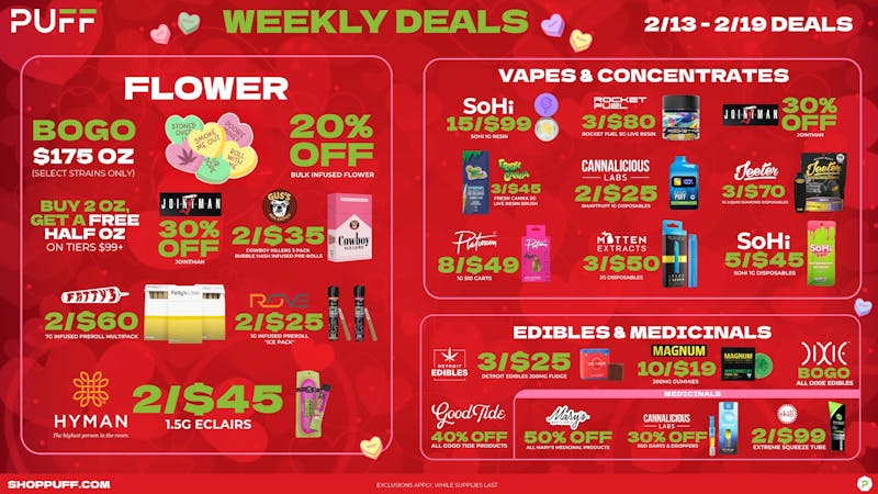 PUFF Center Line - OPEN NOW 💘💐💌🌹💗🔥Blaze + Chill?🔥💗🌹💌💐💘