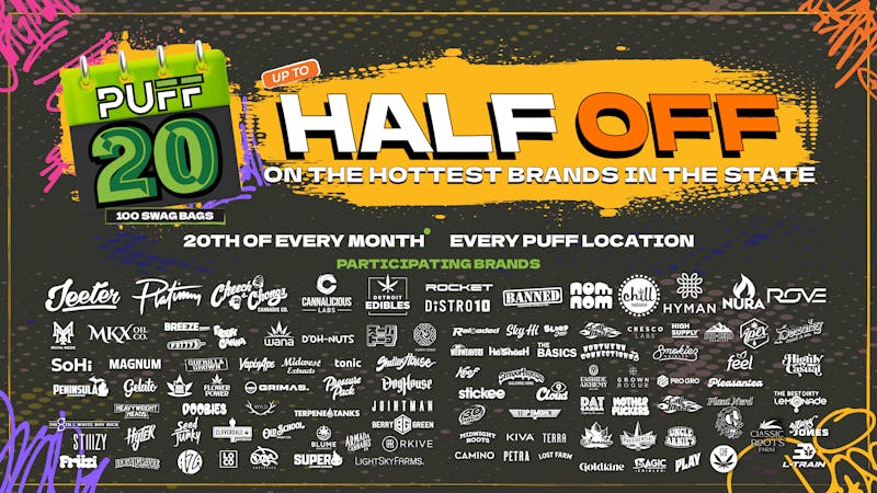 PUFF Center Line - OPEN NOW 😶‍🌫️💨🌿Puff20:Half Off-Feb. 20th!🌿😶‍🌫️💨