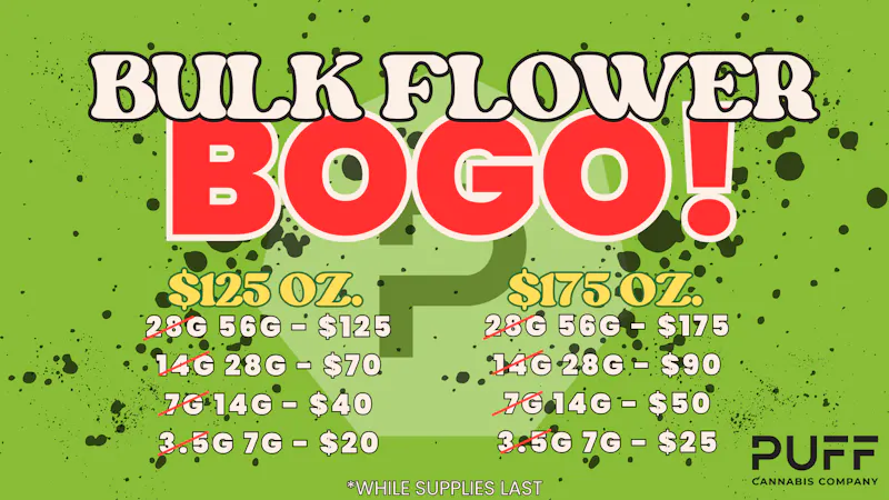 PUFF Madison Heights - Recreational 21+ 🔥BULK FLOWER BOGO! PUFF MADISON HEIGHTS🔥