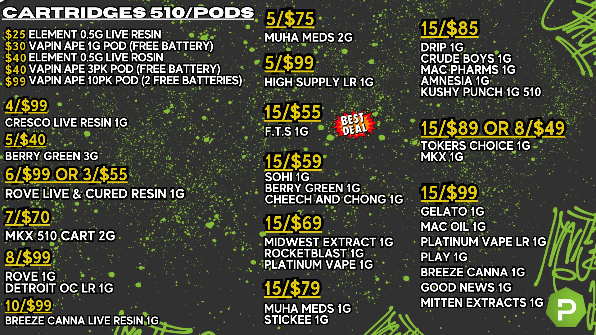 PUFF New Buffalo - RECREATION 21+ -NOW OPEN! 510 CARTRIDGE SALE, LOWEST AROUND!