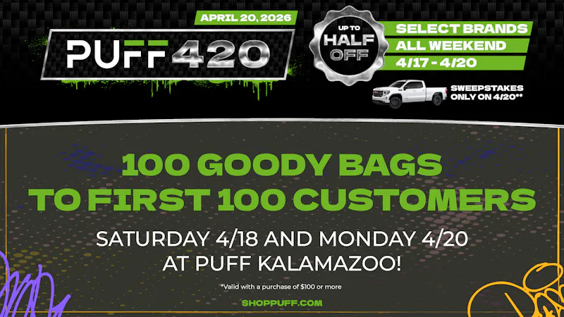 PUFF Kalamazoo - RECREATIONAL 21+ PUFF KALAMAZOO 420 GIVEAWAY