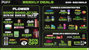PUFF Kalamazoo - RECREATIONAL 21+ 🔥🔥PUFF WEEKLY DEALS 5/15 - 5/21🔥🔥