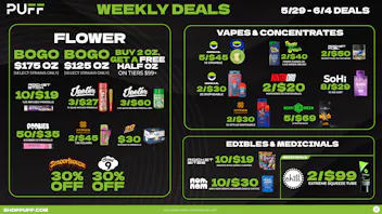 PUFF Kalamazoo - RECREATIONAL 21+ 🔥💨Puff Weekly Deals 5/29-6/4💨🔥