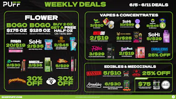 PUFF Oscoda - RECREATIONAL 21+ Puff Oscoda Weekly Deals 6/5-6/11