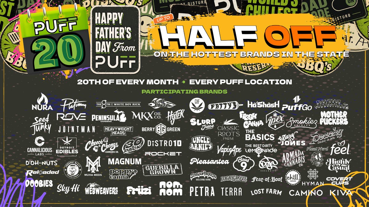 PUFF New Buffalo - RECREATION 21+ -NOW OPEN! SATURDAY AND SUNDAY PUFF20 UP TO 50% OFF!!