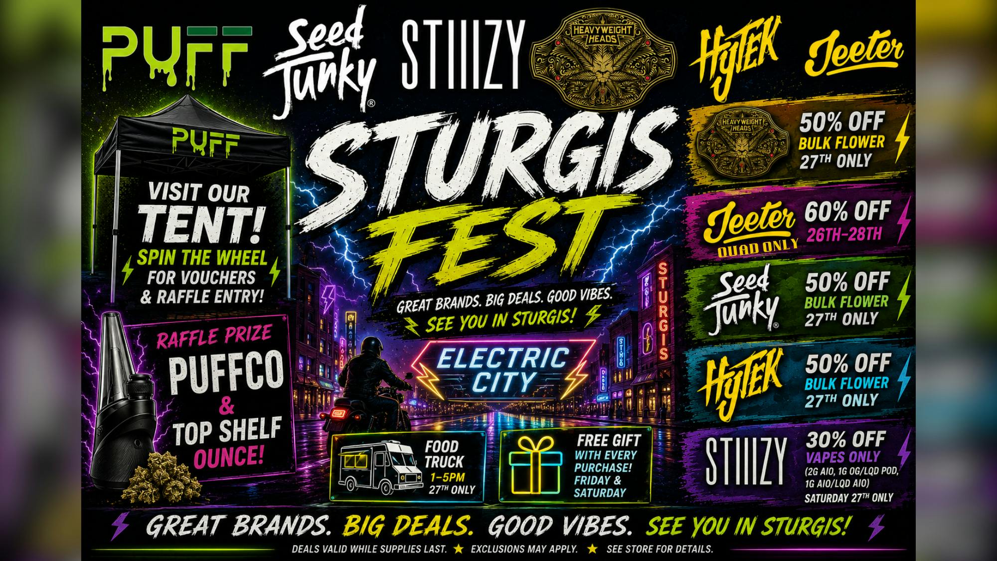 PUFF Sturgis - RECREATIONAL 21+ ⚡⚡⚡Puff Sturgis Festival ⚡⚡⚡