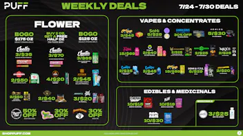PUFF Oscoda - RECREATIONAL 21+ Puff Oscoda- Weekly Deals 7/24-7/30