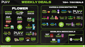 PUFF Bay City - RECREATIONAL 21+ 🔥🔥PUFF'S WEEKLY DEALS 7/24 - 7/30🔥🔥