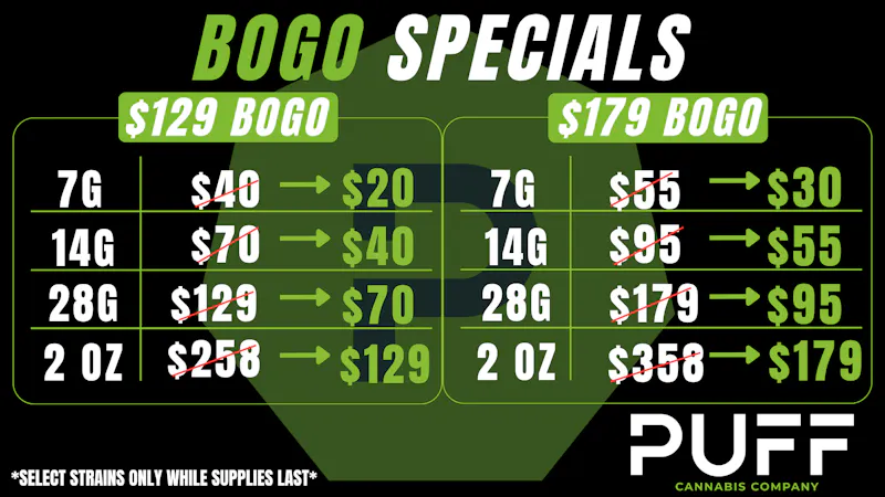 PUFF Madison Heights - Recreational 21+ 🔥BULK FLOWER BOGO! PUFF MADISON HEIGHTS🔥
