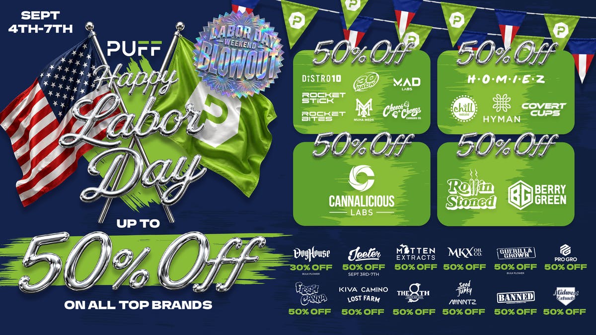 PUFF Traverse City - RECREATIONAL 21+ LABOR DAY WEEKEND SALE!!!!!