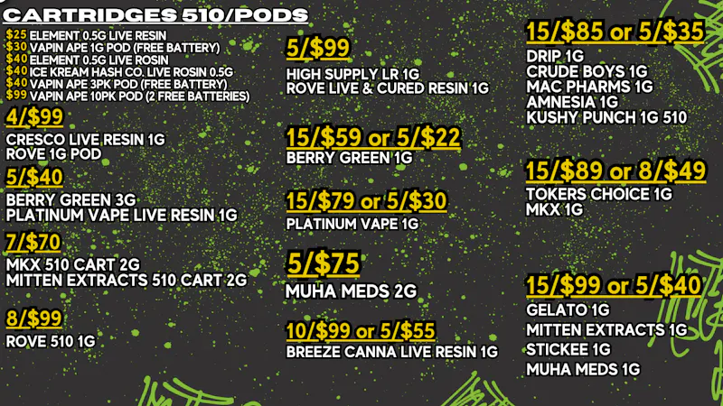 PUFF New Buffalo - RECREATION 21+ -NOW OPEN! 510 CARTRIDGE SALE, LOWEST AROUND!