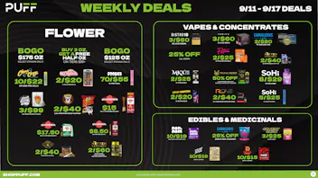 PUFF Oscoda - RECREATIONAL 21+ 💚💨Puff's Weekly Deals 9/11-9/17💨💚