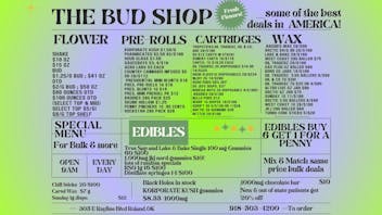 The Bud Shop END OF YEAR BLOW OUT SALES STARTING NOW!
