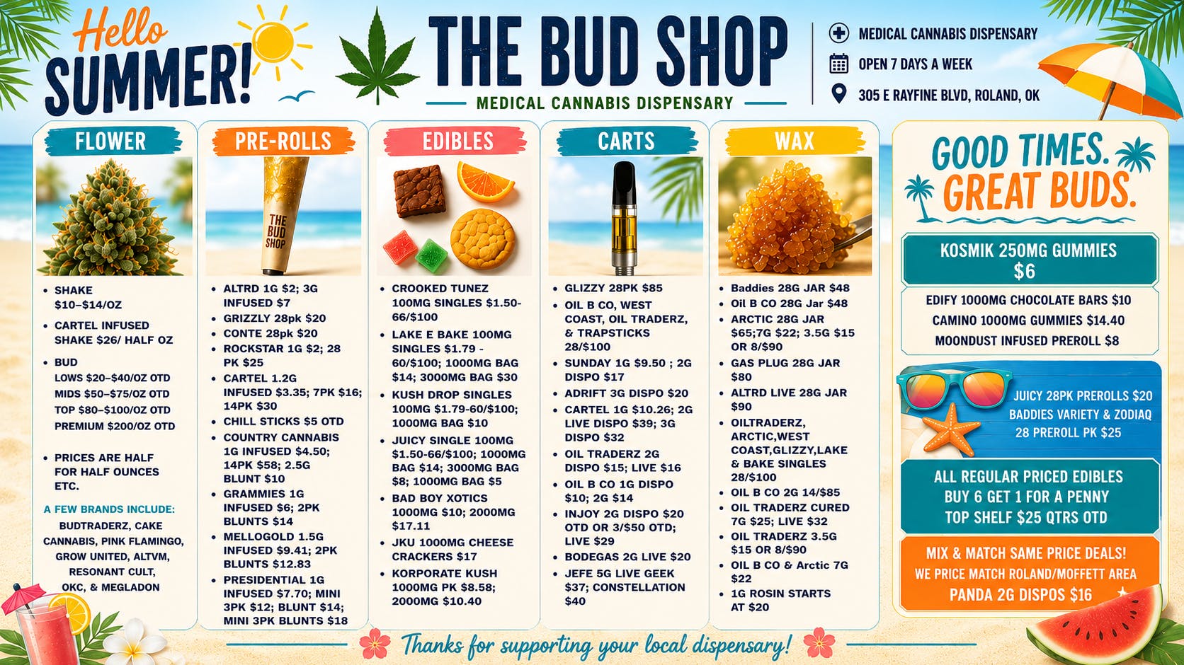 The Bud Shop IN STORE POP UP SALES ALWAYS! 🔥