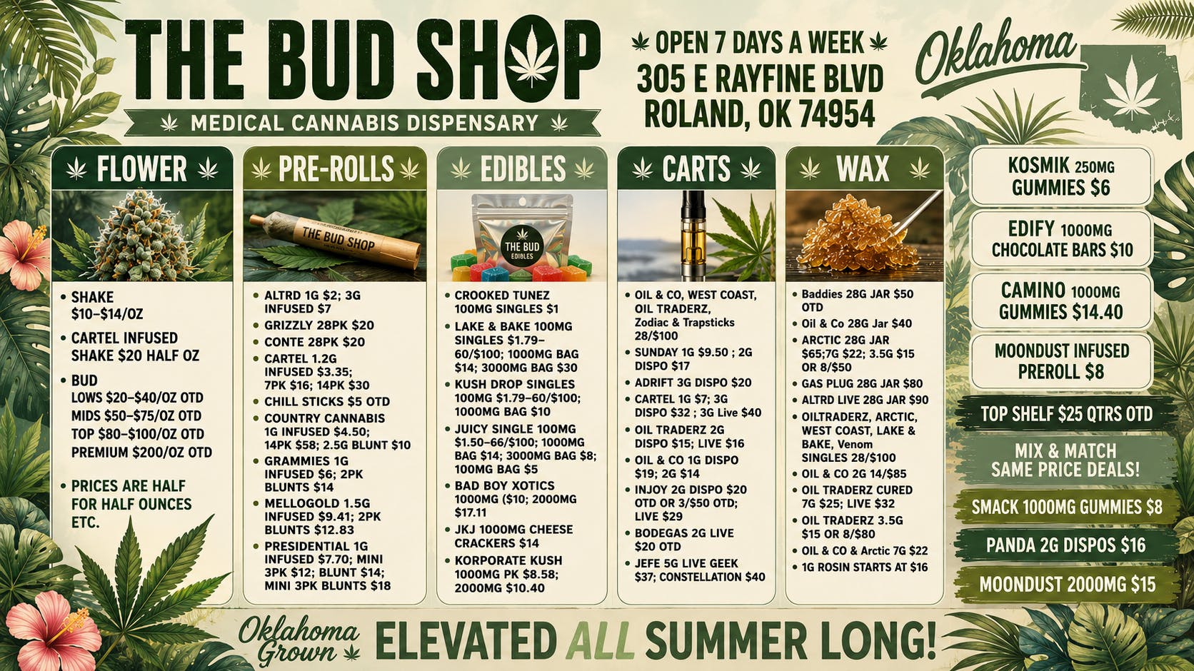 The Bud Shop 🔥 VARIETY OF $100 OUNCES/ $25 QTRS EVERYDAY!