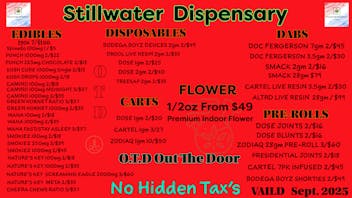 Stillwater Dispensary 🚨🚨 Sept Combo Deals 🚨🚨