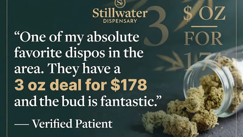 Stillwater Dispensary Real 5-Star Review! ⭐⭐⭐⭐⭐