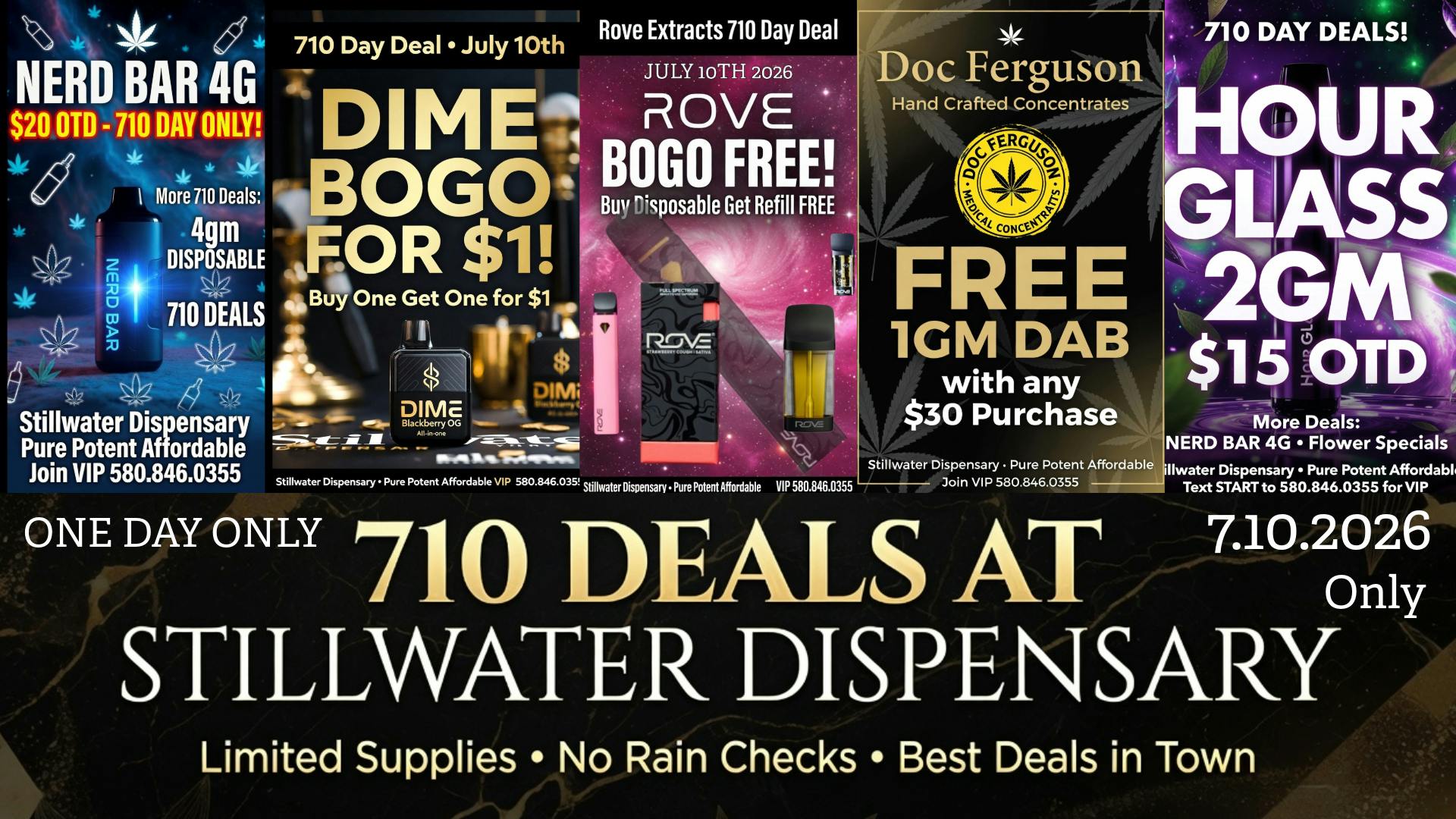 Stillwater Dispensary 🚀 STILLWATER DISPENSARY 710 DAY DEALS – JULY 10TH