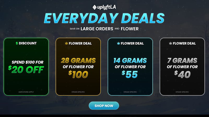 Uplyft LA Everyday Deals!!! Save $20 TODAY only!