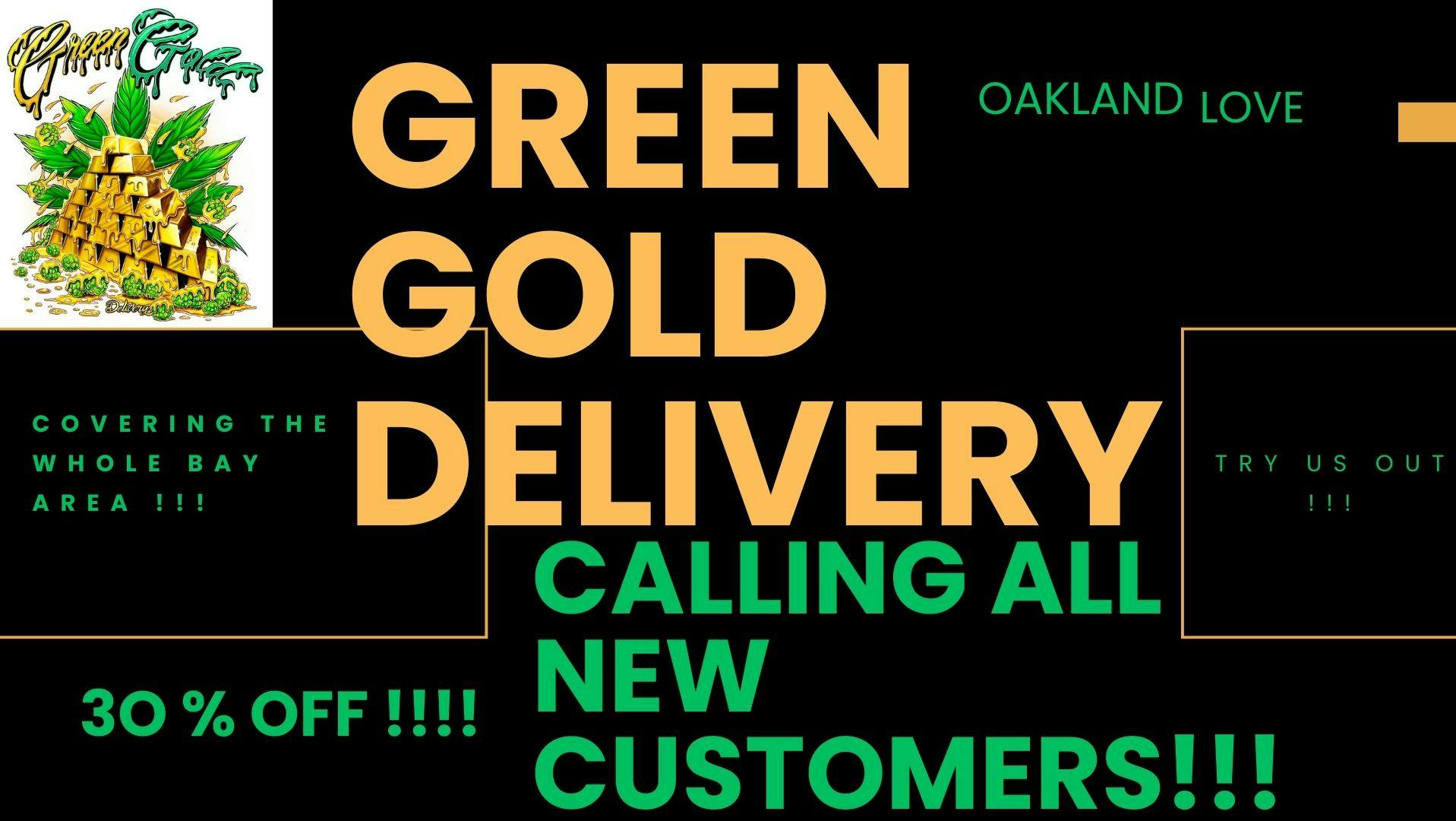 GREEN GOLD DELIVERY 30% off for new customers