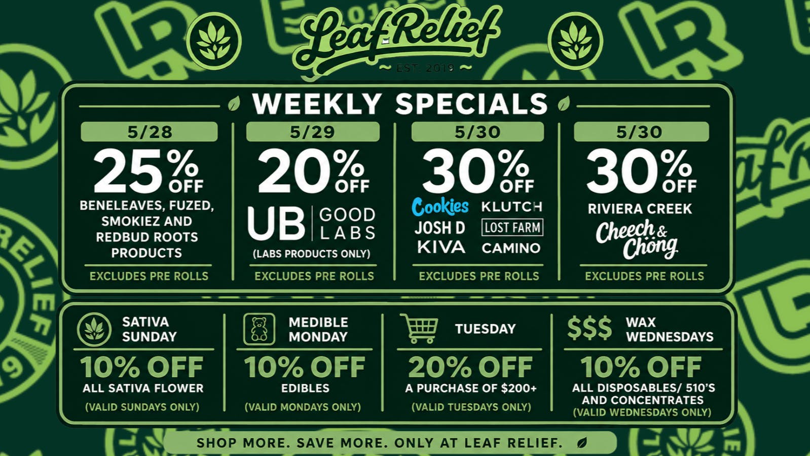 Leaf Relief - Reynoldsburg Leaf Relief - Reynoldsburg - WEEKLY DEALS