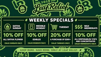 Leaf Relief - Youngstown 10% off all Sativa Flower