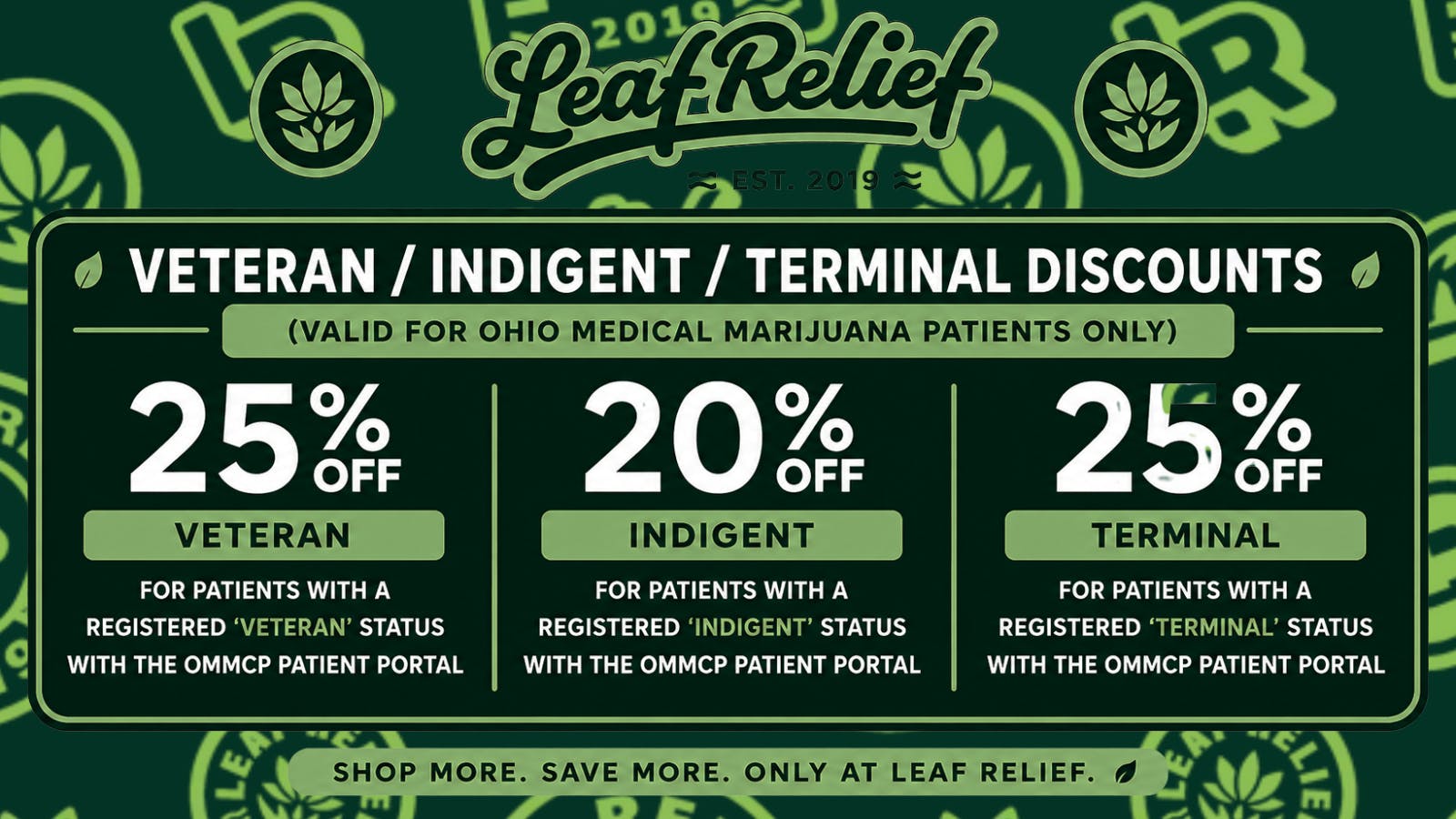Leaf Relief - Youngstown Veteran/Indigent/Terminal Discounts