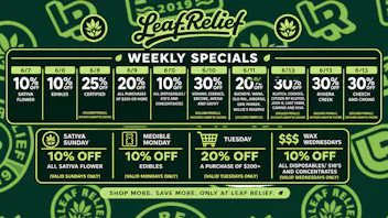 Leaf Relief - Reynoldsburg 10% off Sativa flower