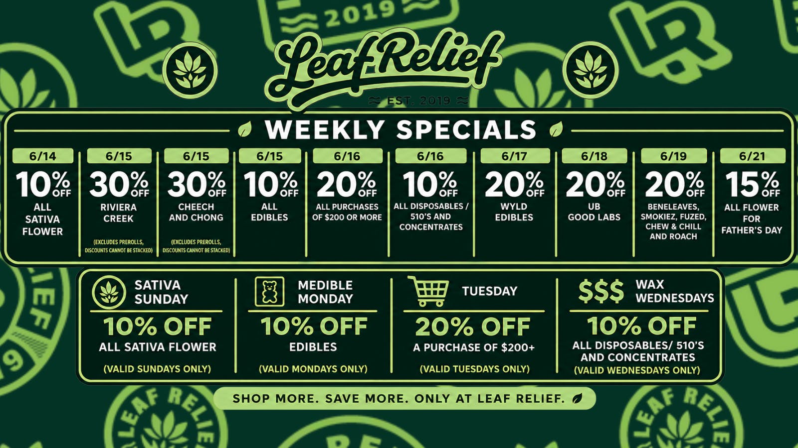Leaf Relief - Youngstown 20% off all purchases of $200 or more