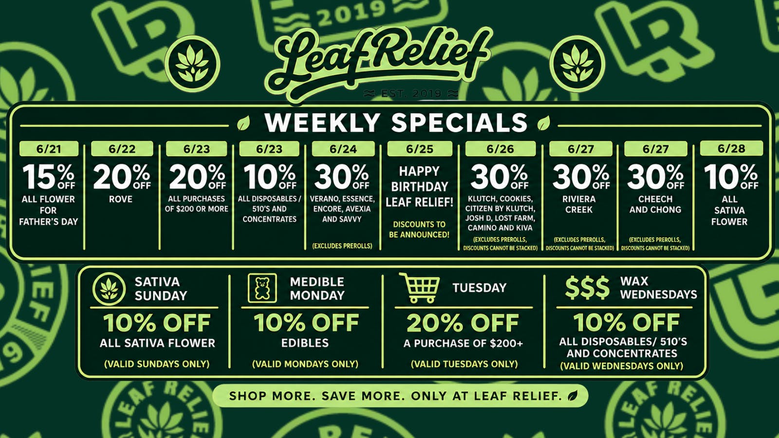 Leaf Relief - Reynoldsburg 20% off Rove + More Weekly Deals