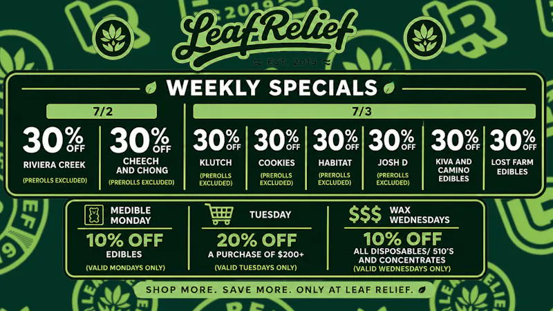 Leaf Relief - Reynoldsburg 30% OFF YOUR FAVORITE BRANDS!!!