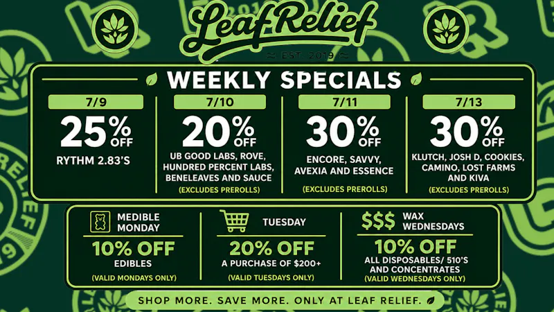Leaf Relief - Reynoldsburg 20% Off at Leaf Relief! Shop your favorite brands!