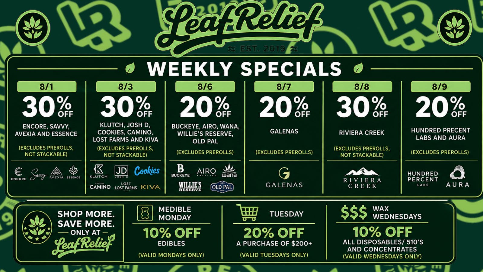 Leaf Relief - Reynoldsburg 30% off Encore, Savvy, Avexia and Essence