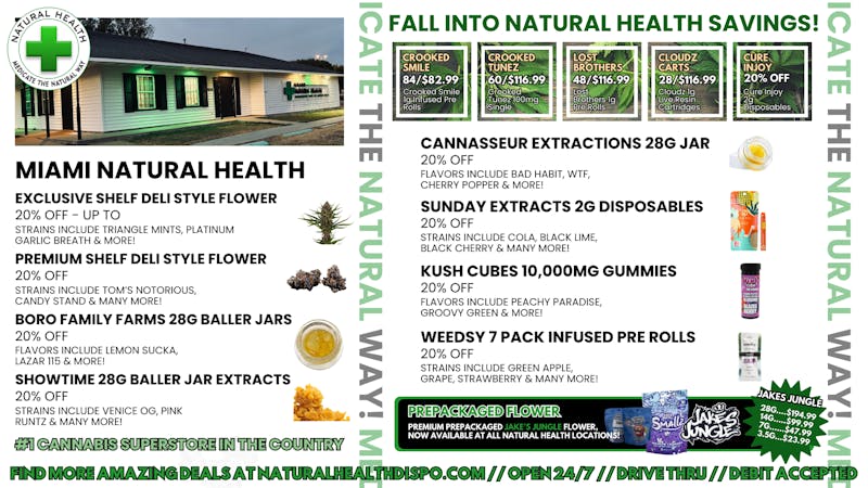 Miami Natural Health - Open 24 Hours NATURAL HEALTH FRESH DROPS WITH OTD PRICING!💥