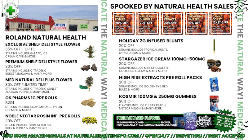 Roland Natural Health (Drive Thru 24/7) SPOOKED BY NATURAL HEALTH SALES!👻