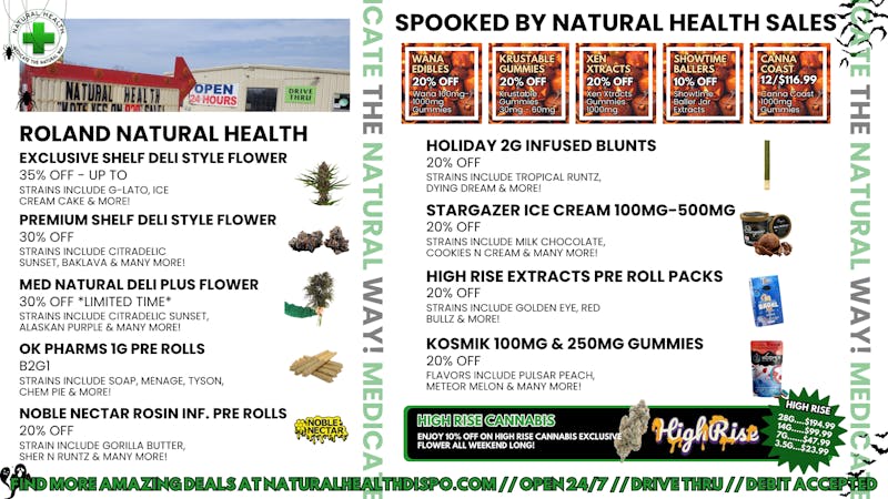 Roland Natural Health (Drive Thru 24/7) SPOOKED BY NATURAL HEALTH PRICE DROPS!😎