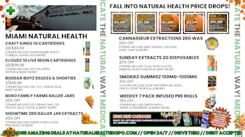 Miami Natural Health - Open 24 Hours FALL INTO NATURAL HEALTH STORWIDE PRICE DROPS!💨